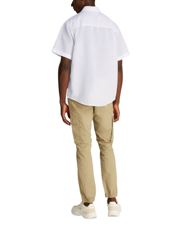 White Linen Shortsleeve Shirt