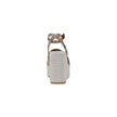 Beige Polyester High Heel