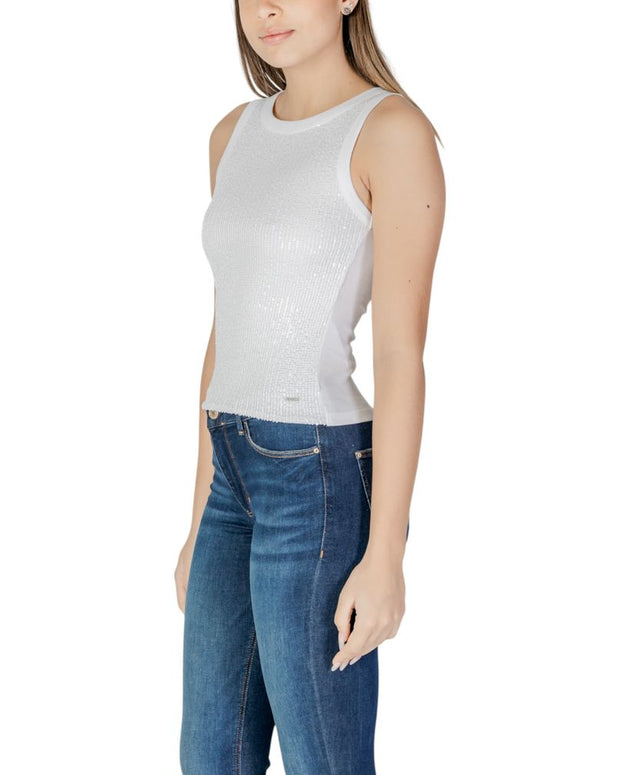 White Cotton Tank Top