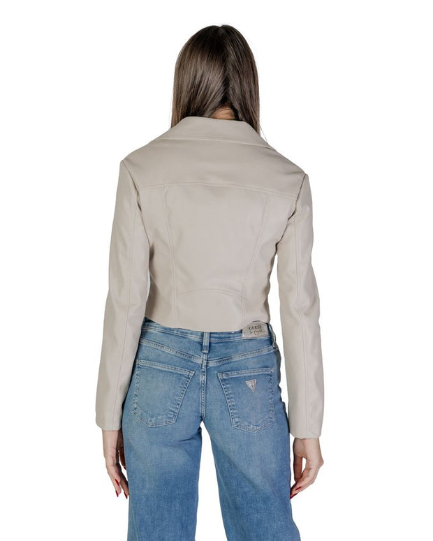 Beige Polyethylene Jackets & Coat