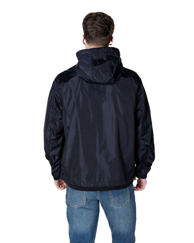 Blue Polyamide Jackets & Coat