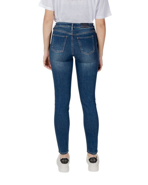 Blue Cotton Skinny Jean