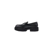 Black Leather Platform Pumps