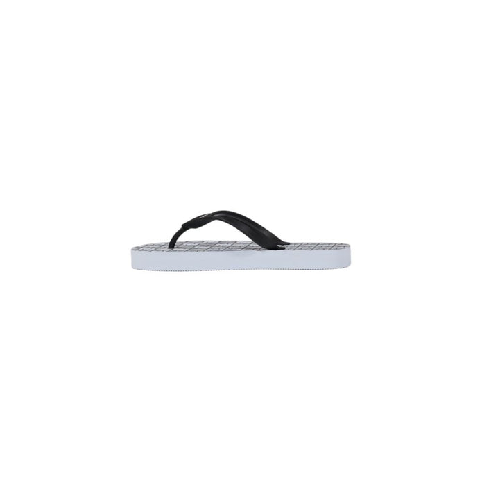 White Rubber Flip-Flop Sandals