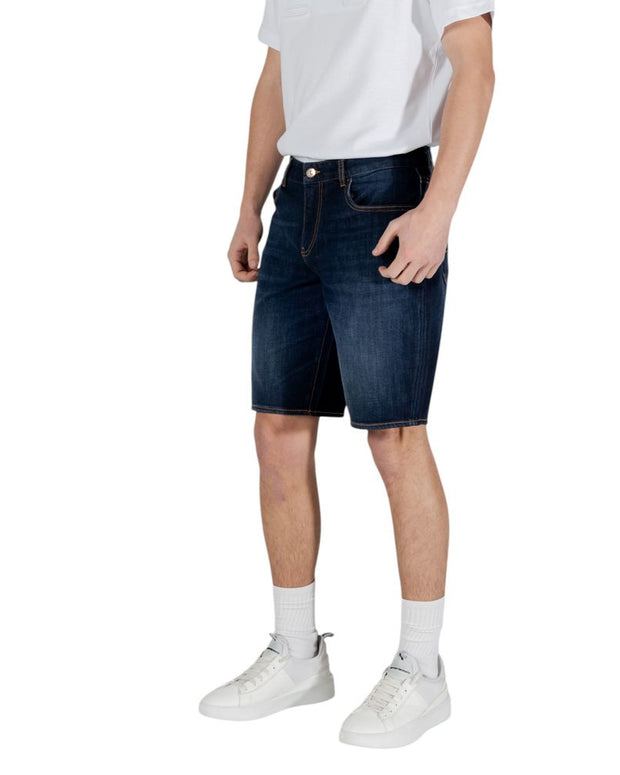 Blue Cotton Bermuda