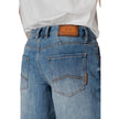 Blue Polyester Bermuda Shorts