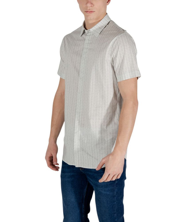 Cream Cotton Shortsleeve Shirt