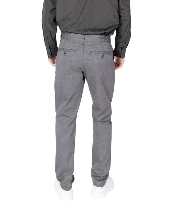 Blue Cotton Skinny Pants