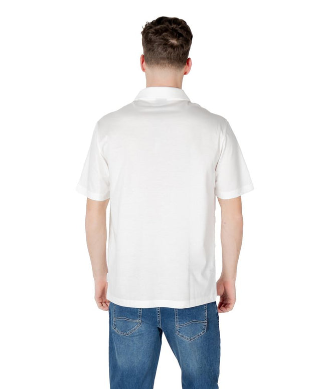 White Cotton Polo Shirt