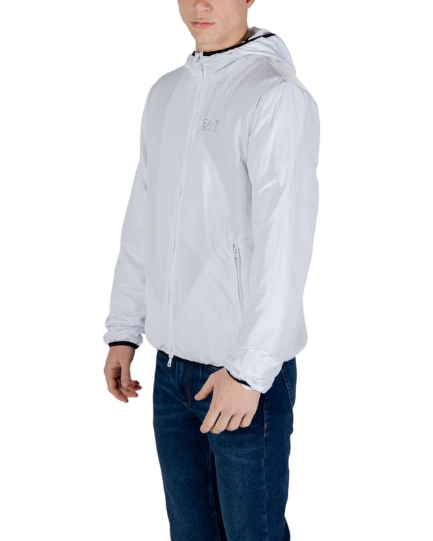 White Polyester Jackets & Coat