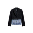Black Cotton Blazer