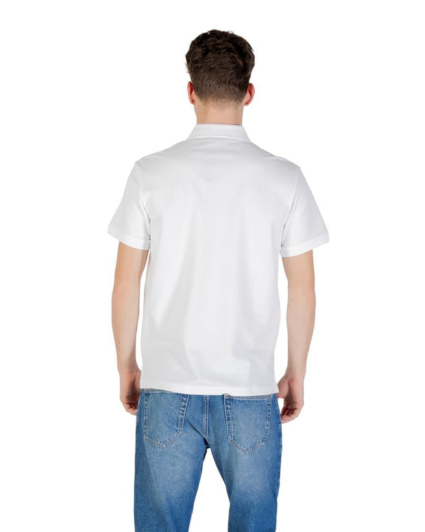 White Cotton Polo Shirt