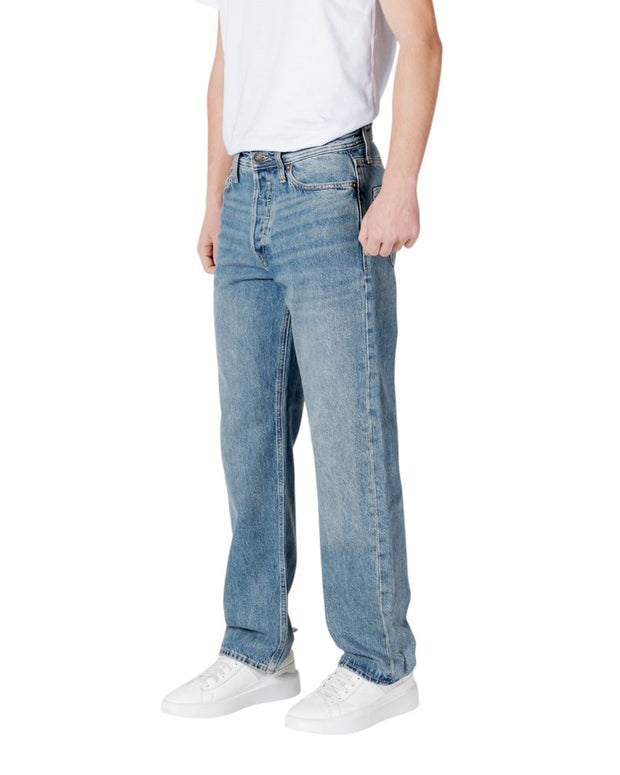 Blue Cotton Relaxed Fit Jean