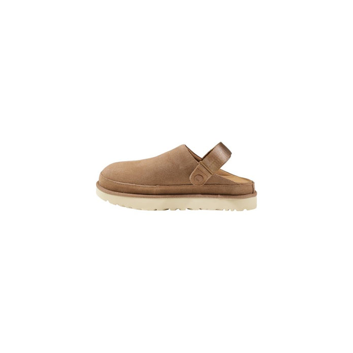 Beige Recycled Polyester Platform Pumps