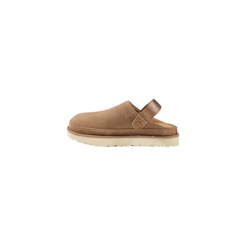 Beige Recycled Polyester Platform Pumps