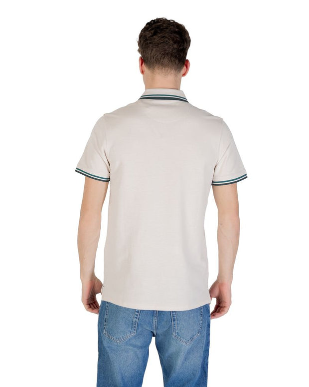 Beige Cotton Polo Shirt