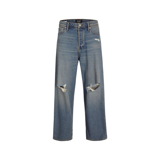 Blue Cotton Relaxed Fit Jean