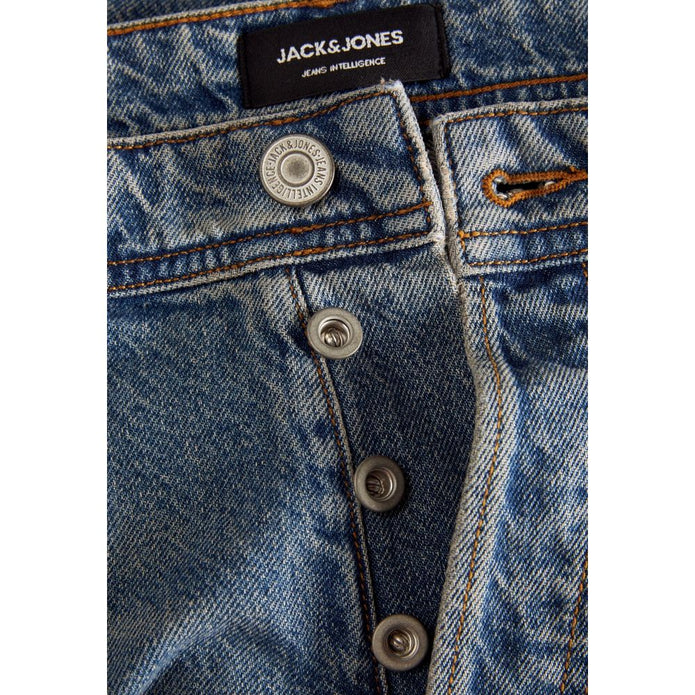 Blue Cotton Relaxed Fit Jean