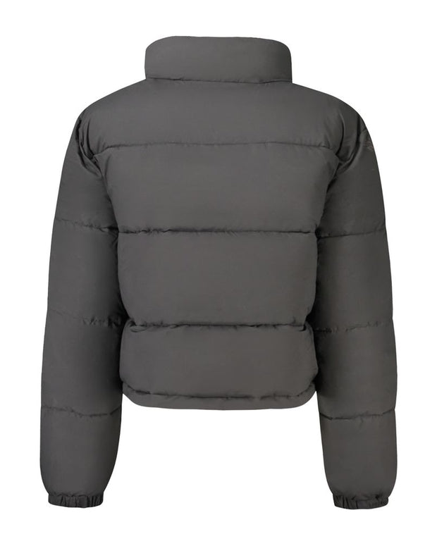 Black Polyester Jackets & Coat