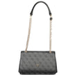 Black Polyethylene Women Handbag