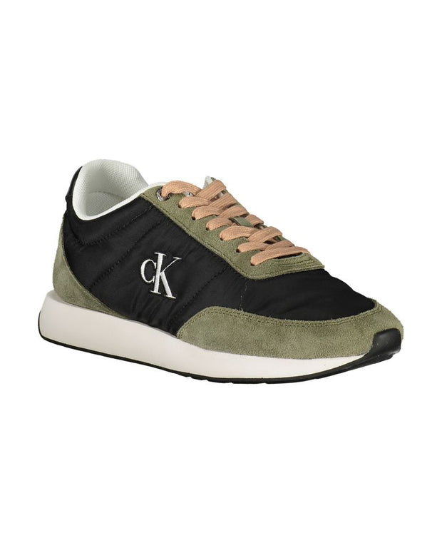 Black Leather Women Sneaker