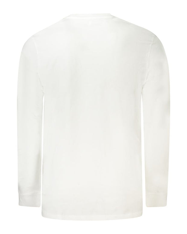 White Cotton Men T-Shirt