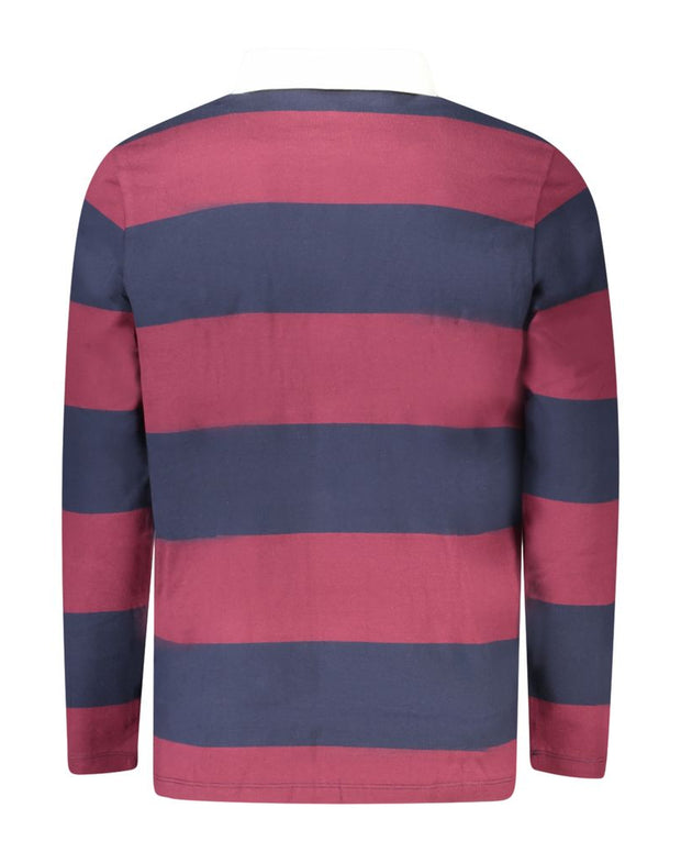 Red Cotton Men Polo Shirt