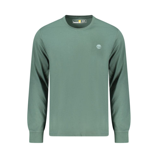 Green Cotton Men T-Shirt