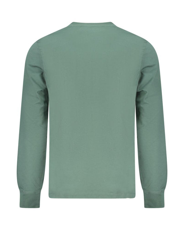 Green Cotton Men T-Shirt