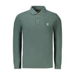 Green Cotton Men Polo Shirt