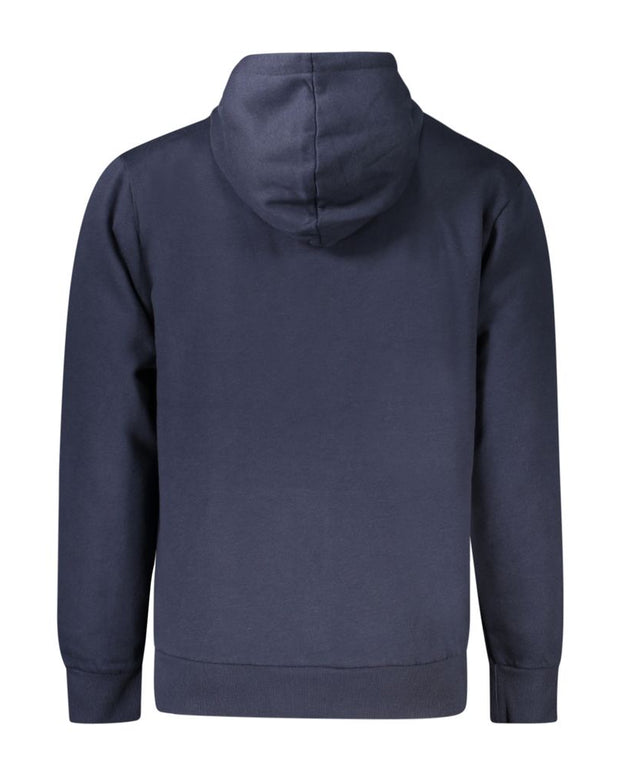 Blue Cotton Men Sweater