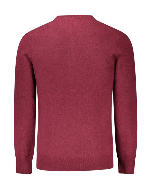 Red Wool Men Sweater