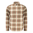 Brown Cotton Men Shirt