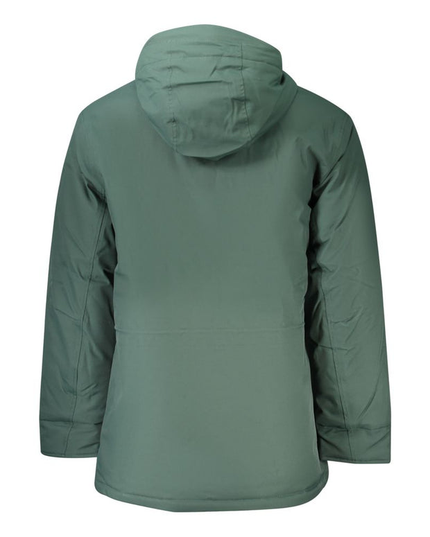Green Polyester Men's Jacket