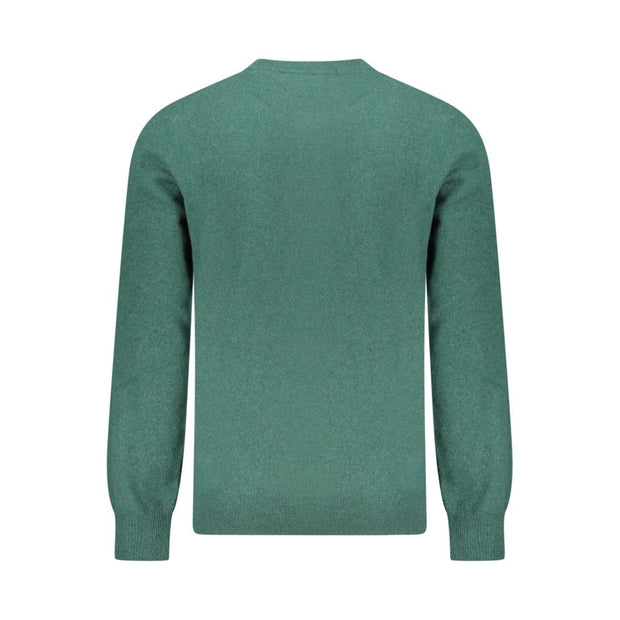 Green Wool Men Sweater