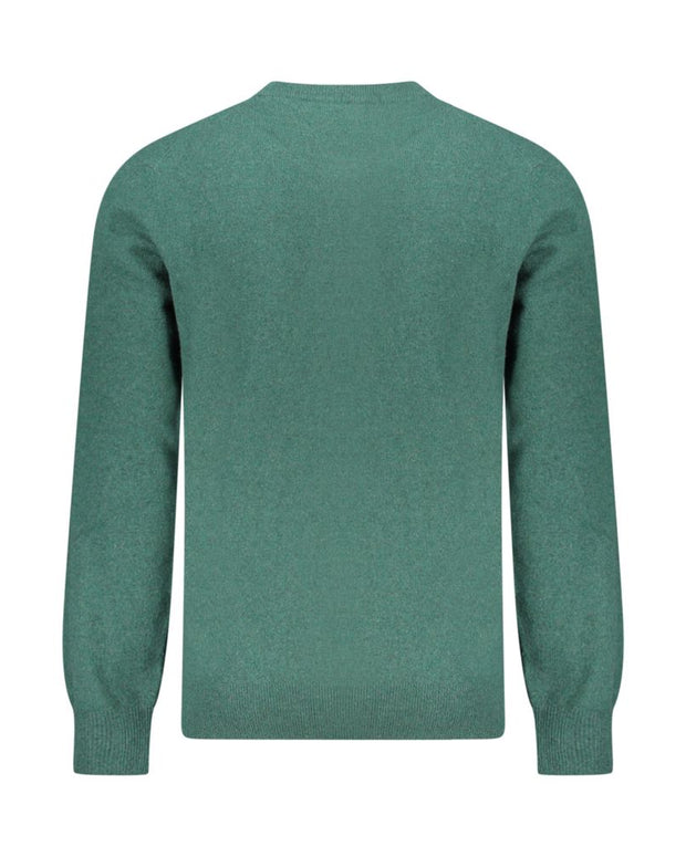 Green Wool Men Sweater