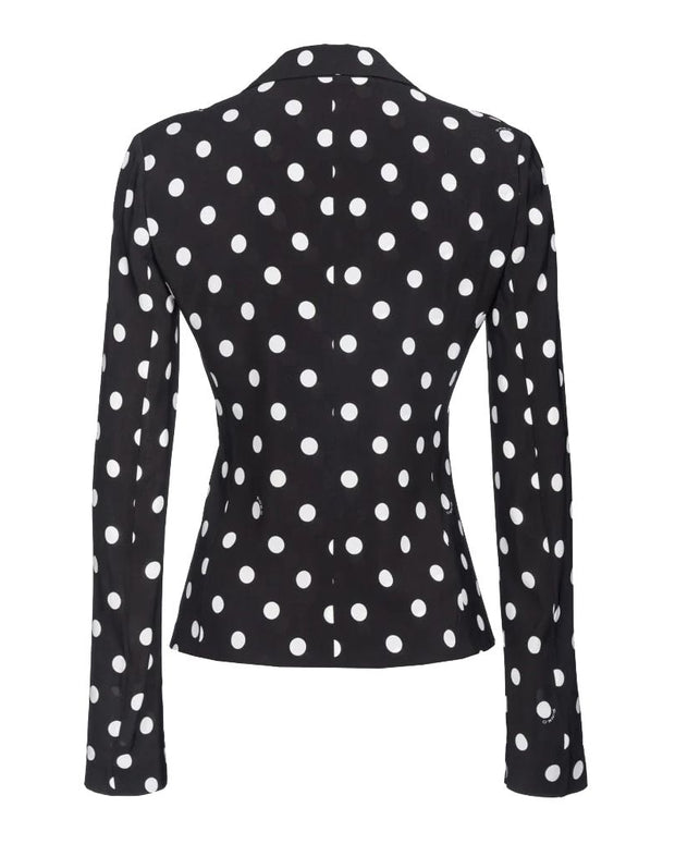Black Viscose Women Blazer