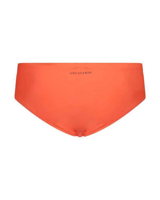 Red Elastane Swimwear