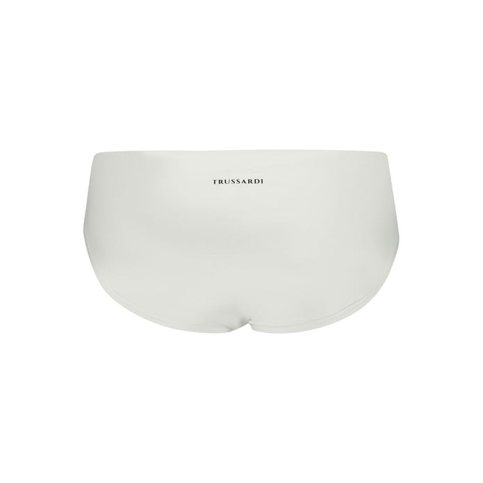 White Elastane Swimwear