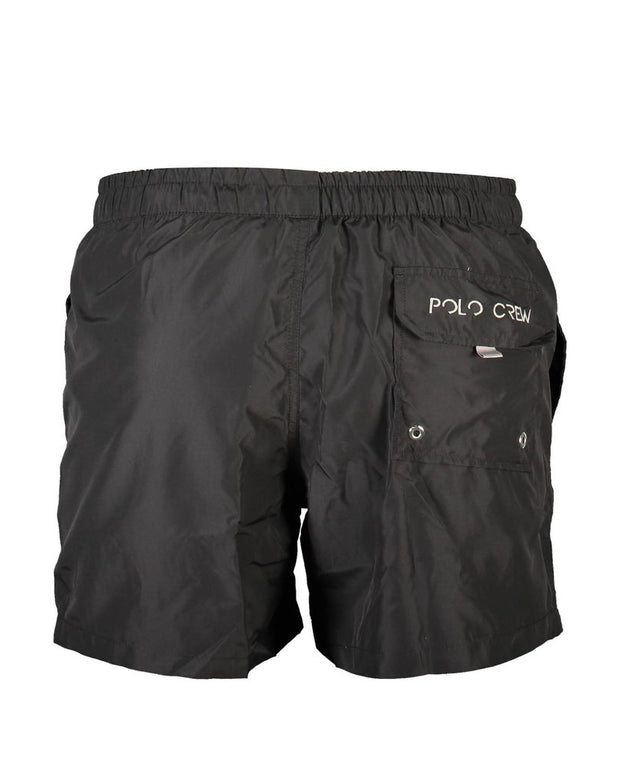 Black Polyester Swimwear