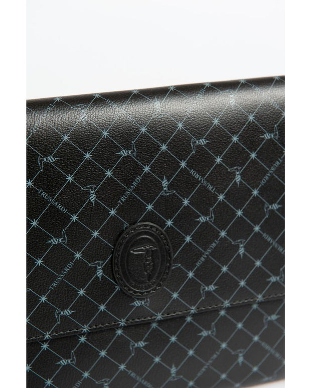 Black Polyester Men Clutch