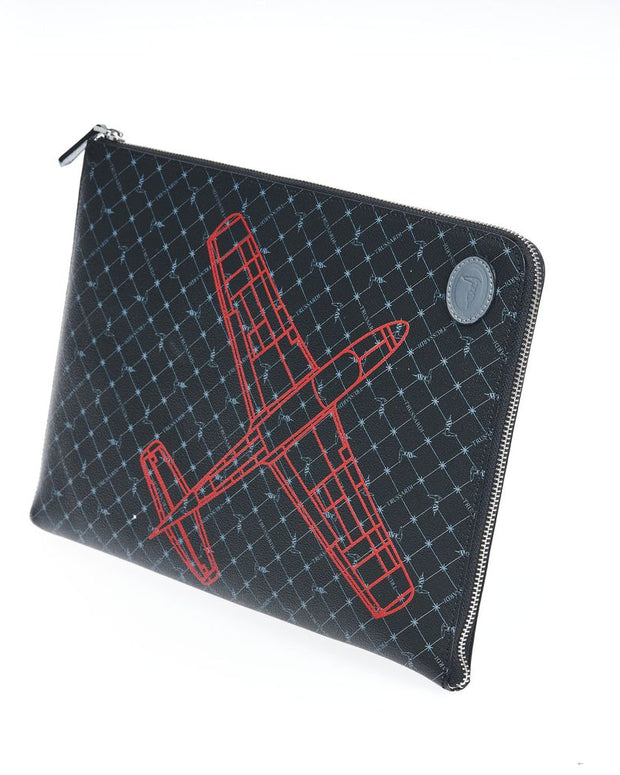 Black Leather Men Clutch