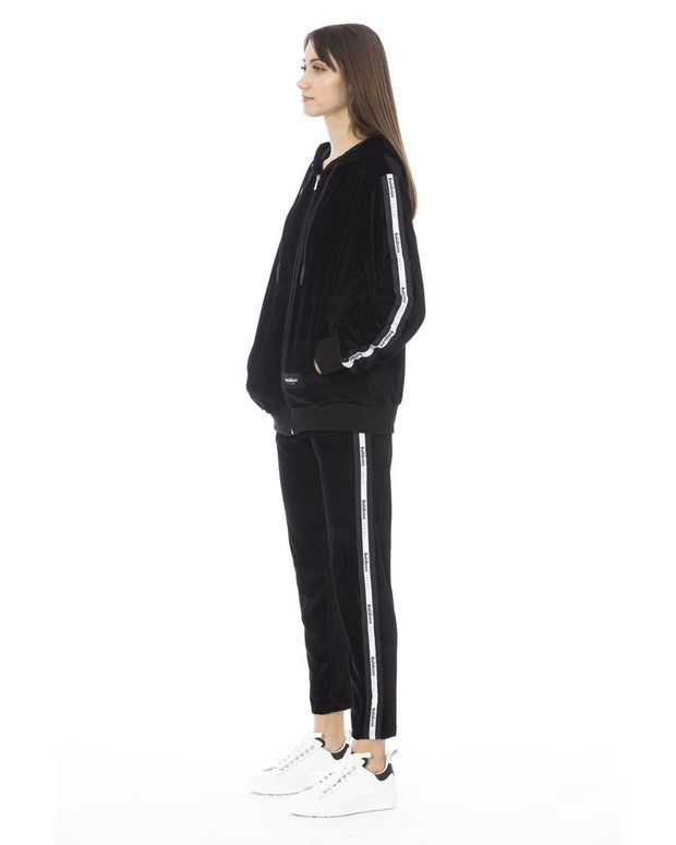 Black Cotton Women Sweater