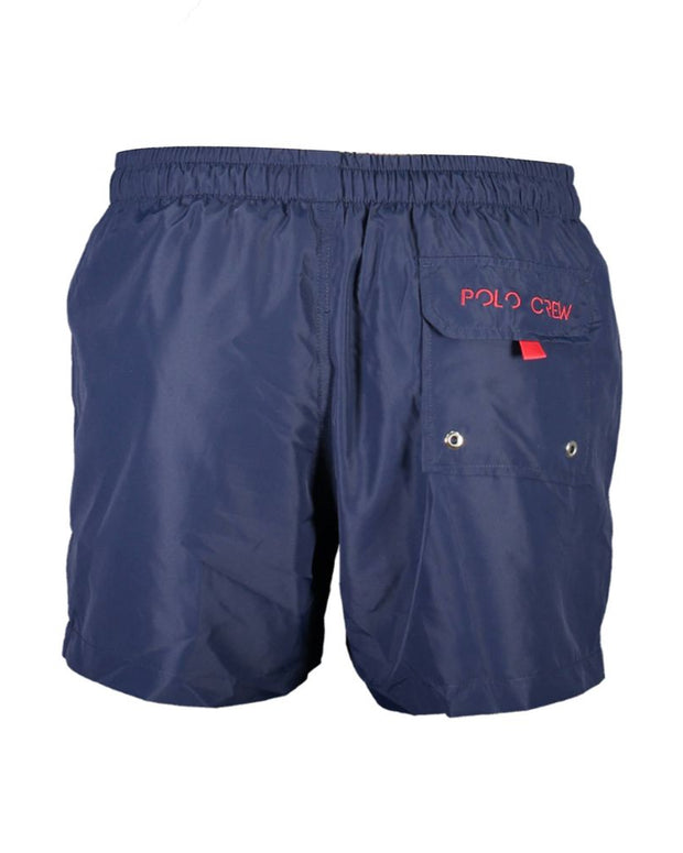 Blue Polyester Swimwear