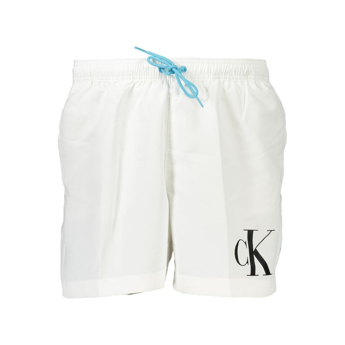 White Polyester Swimwear
