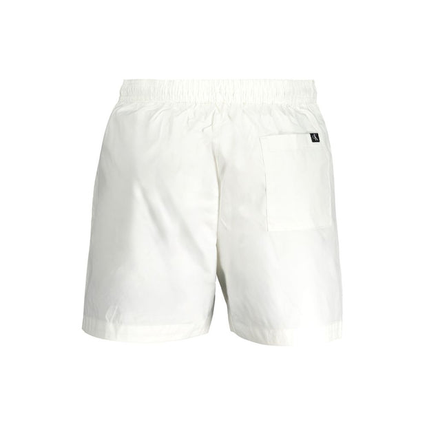 White Polyester Swimwear