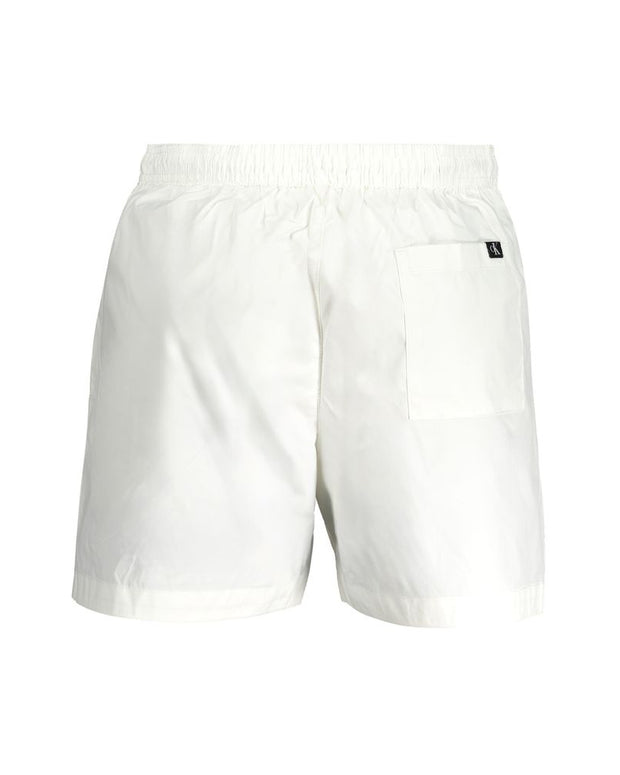 White Polyester Swimwear