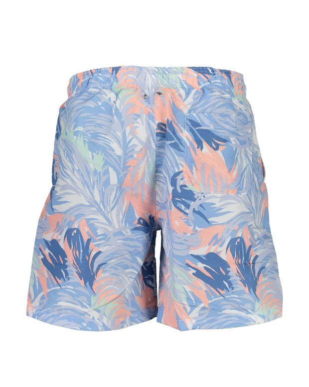 Blue Polyester Swimwear