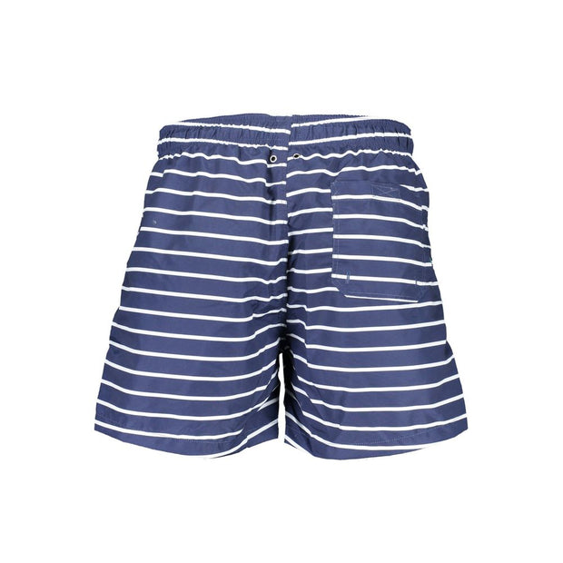 Blue Polyester Swimwear