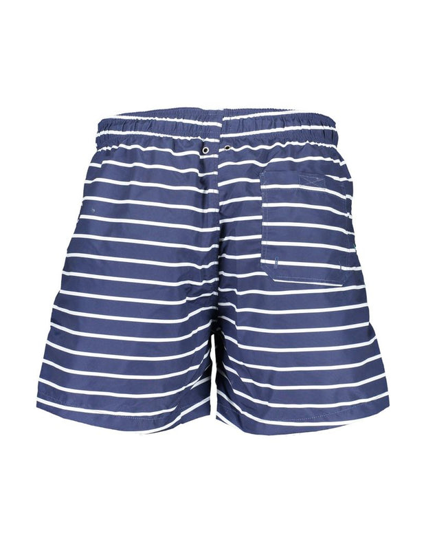 Blue Polyester Swimwear